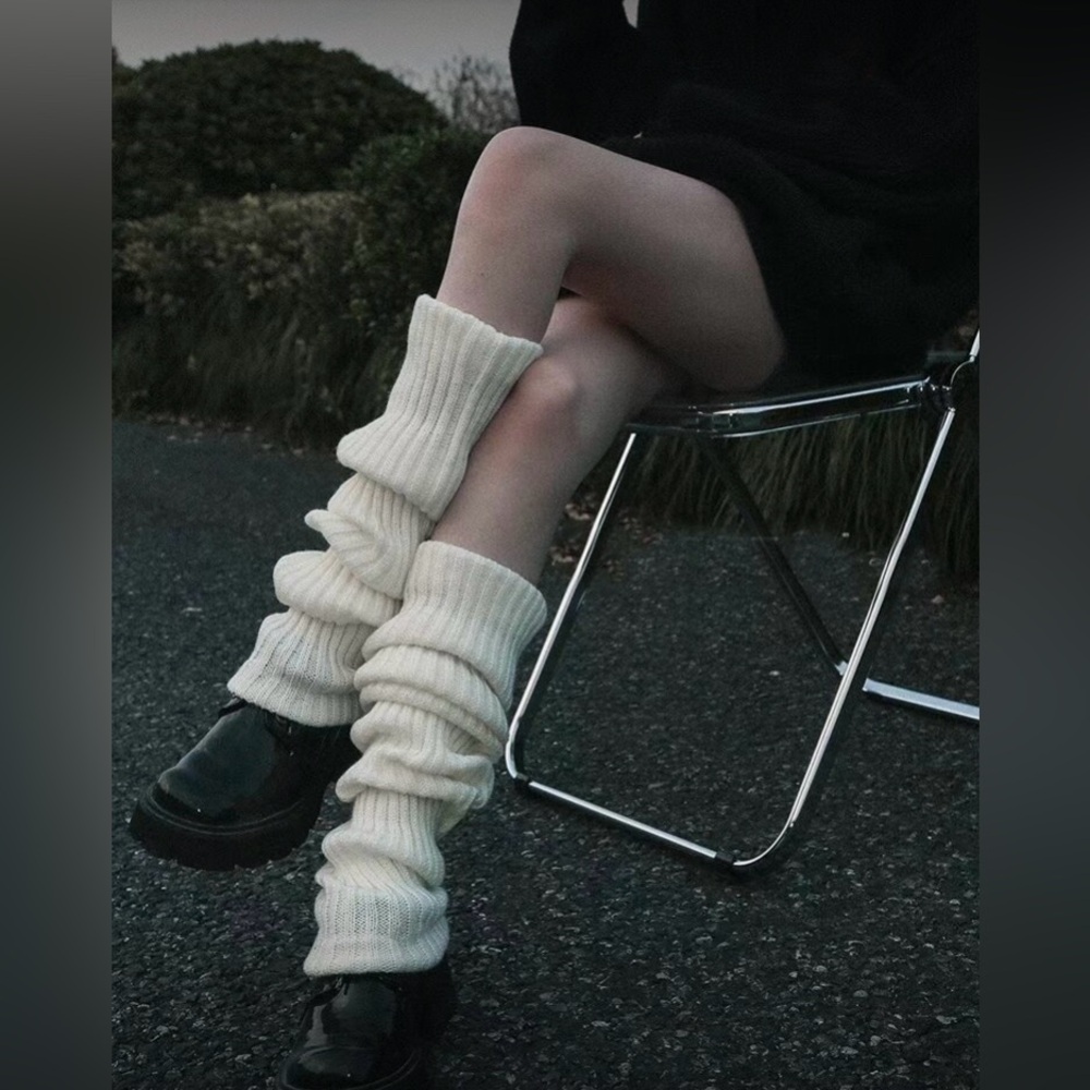Fall/Winter Warm Vertical Stripe Leg Warmer Socks